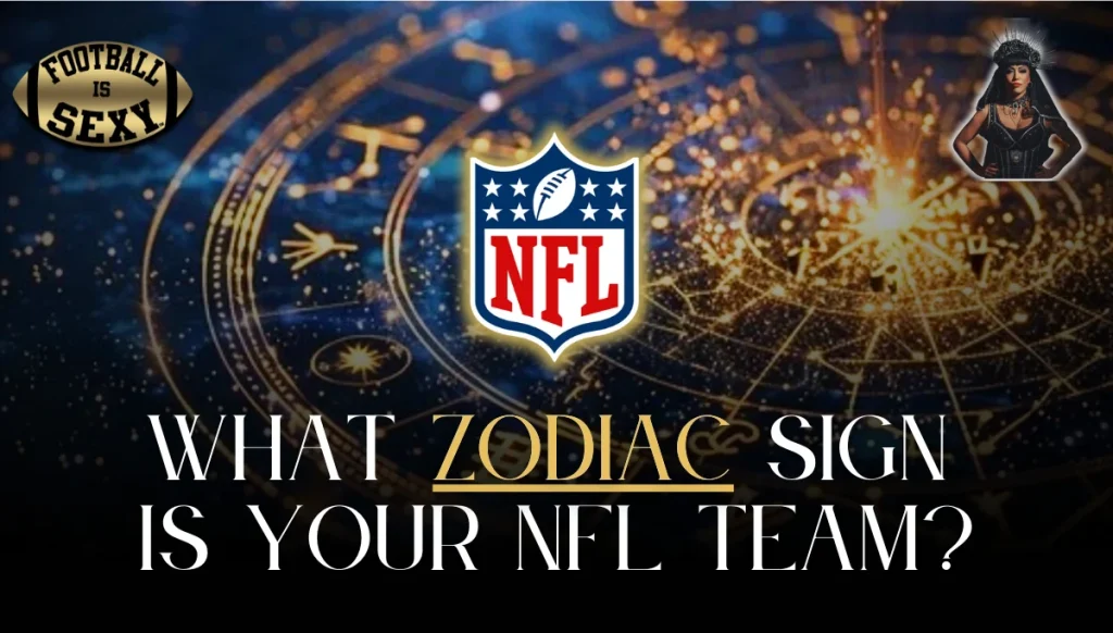 NFL logo on zodiac astrological background