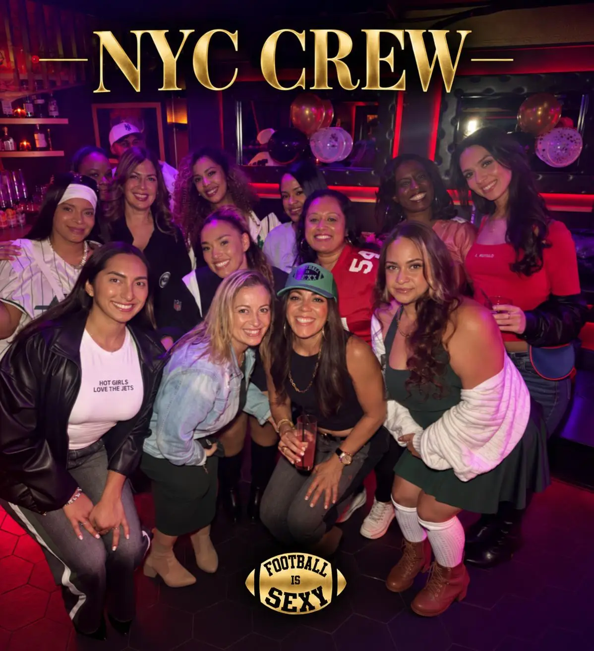Football Is Sexy NYC Crew community group photo.